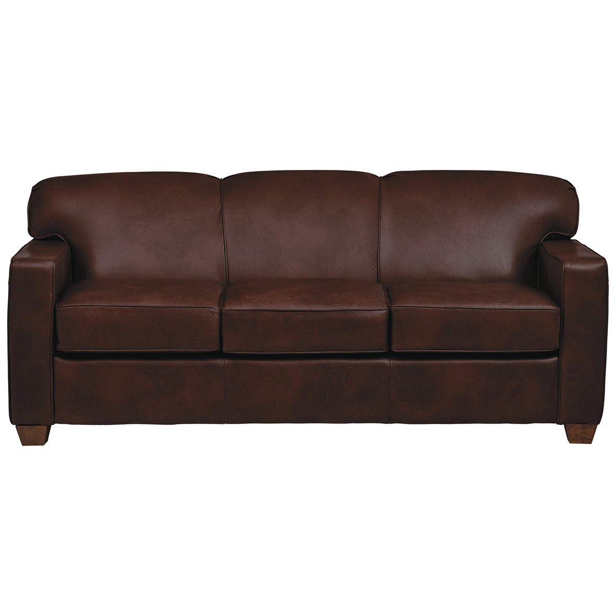 Amazon Brand – Stone & Beam Fischer Queen-Sized Sleeper Sofa, 79"W, Driftwood Leather