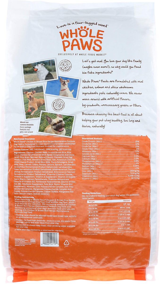 WHOLE PAWS Adult Maintenance Dry Dog Food, 240 OZ