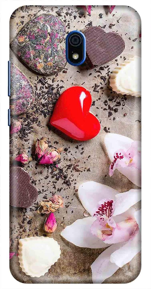 Amazon Brand - Solimo Designer Heart Design 3D Printed Hard Back Case Mobile Cover for Xiaomi Redmi 8A