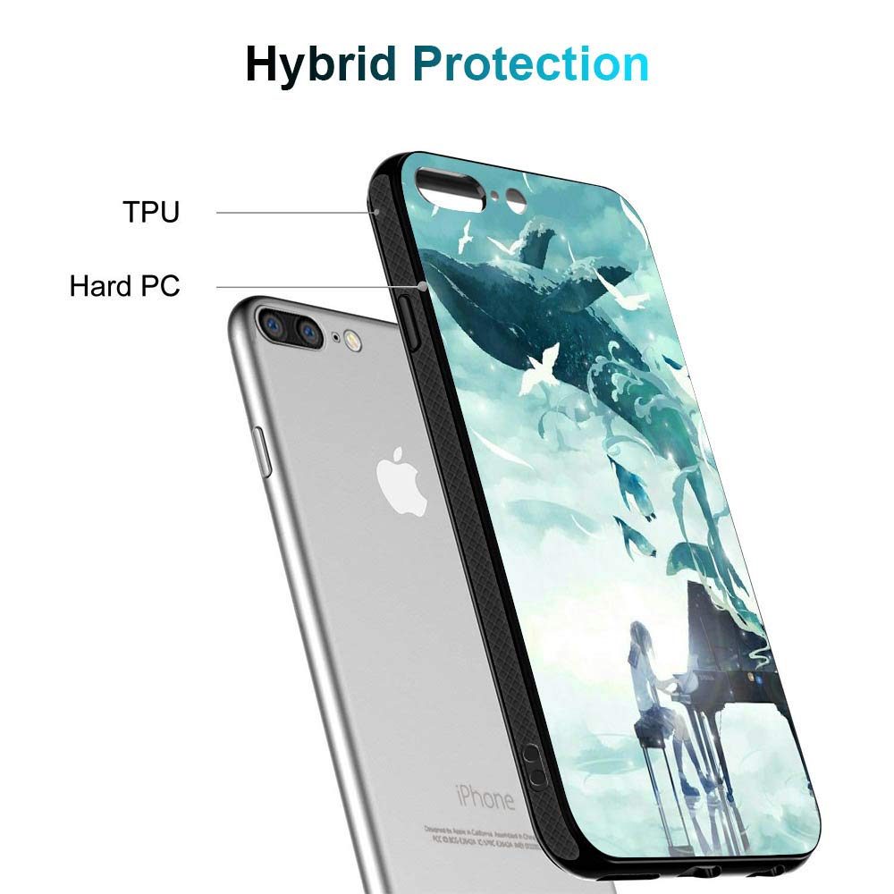 Amazon Brand - Solimo Designer Ocean Whale Hard Back Case Mobile Cover for Apple iPhone 8 Plus / 7 Plus (D1253)