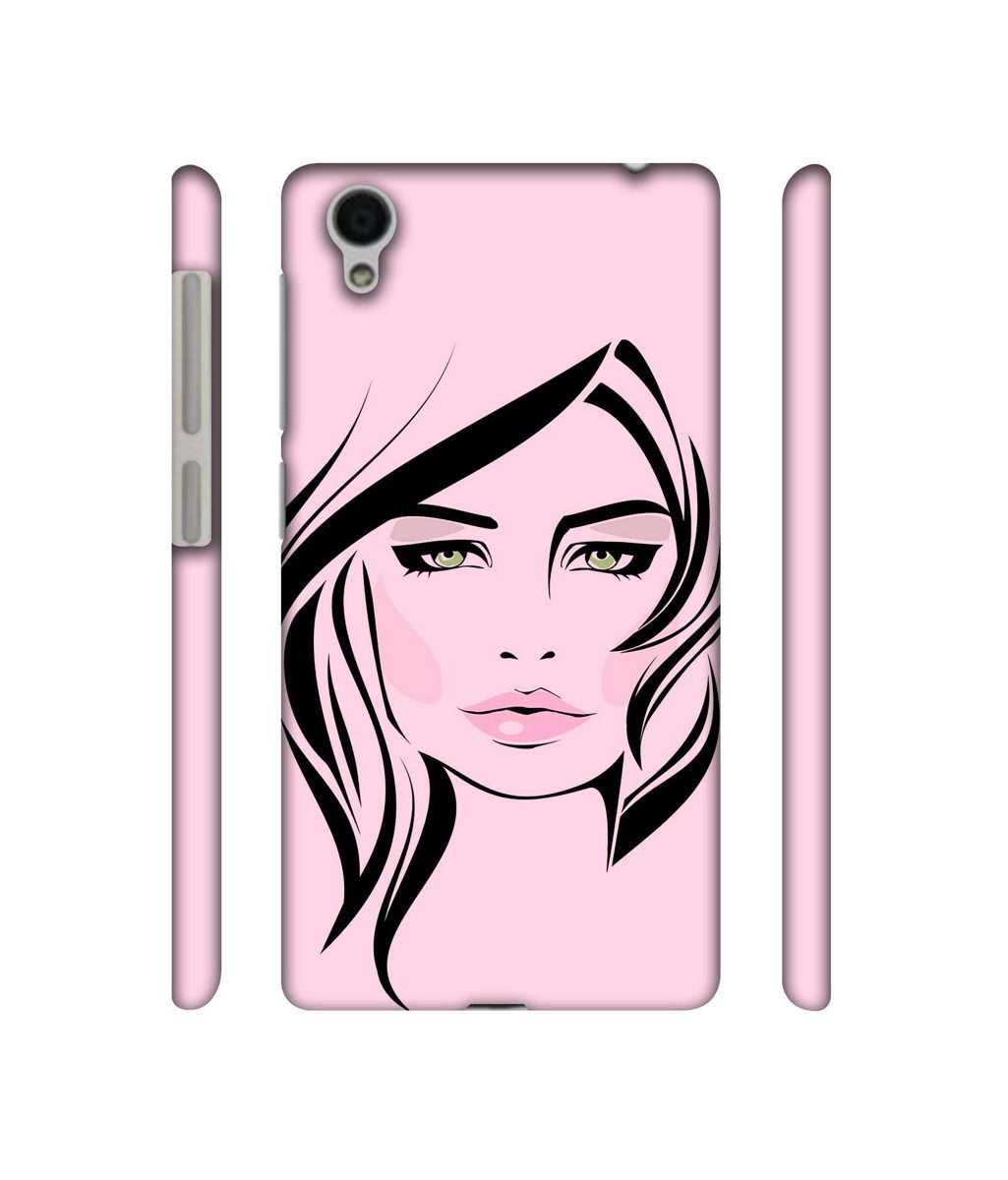 Amazon Brand - Solimo Designer Pink Lady Pattern 3D Printed Hard Back Case Mobile Cover for Vivo Y51L