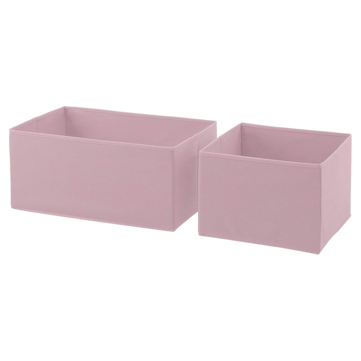 AmazonBasics Extra Wide Fabric 5-Drawer Storage Organizer - Replacement Drawers, Pale Pink (Renewed)