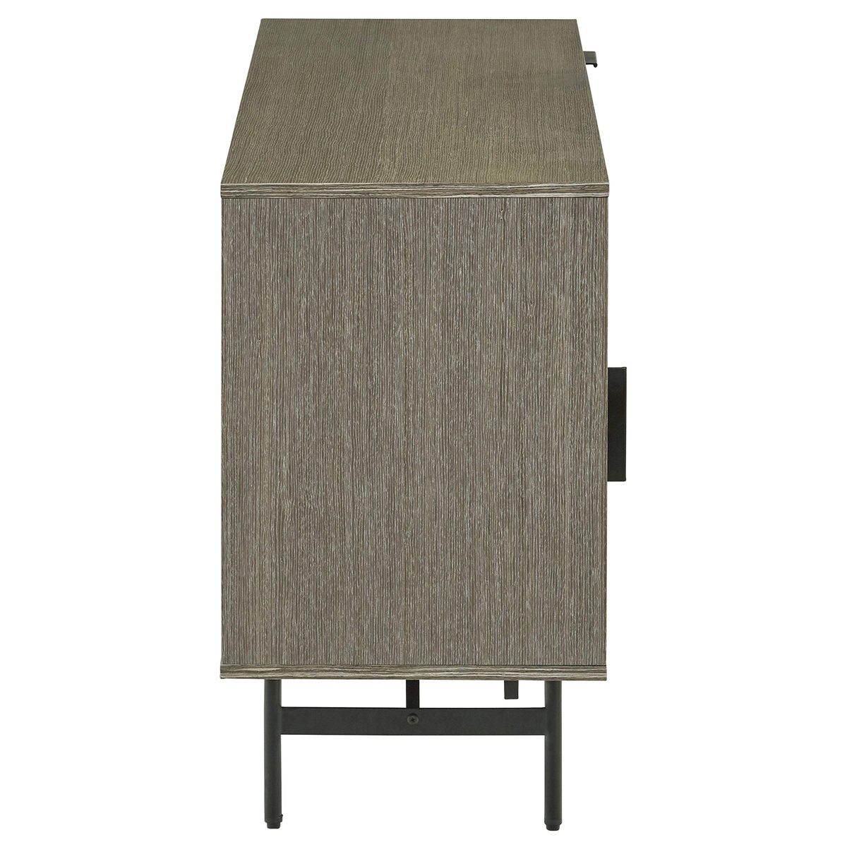 Amazon Brand – Rivet Corban Contemporary 2-Drawer Media Console, 75"W, Gray
