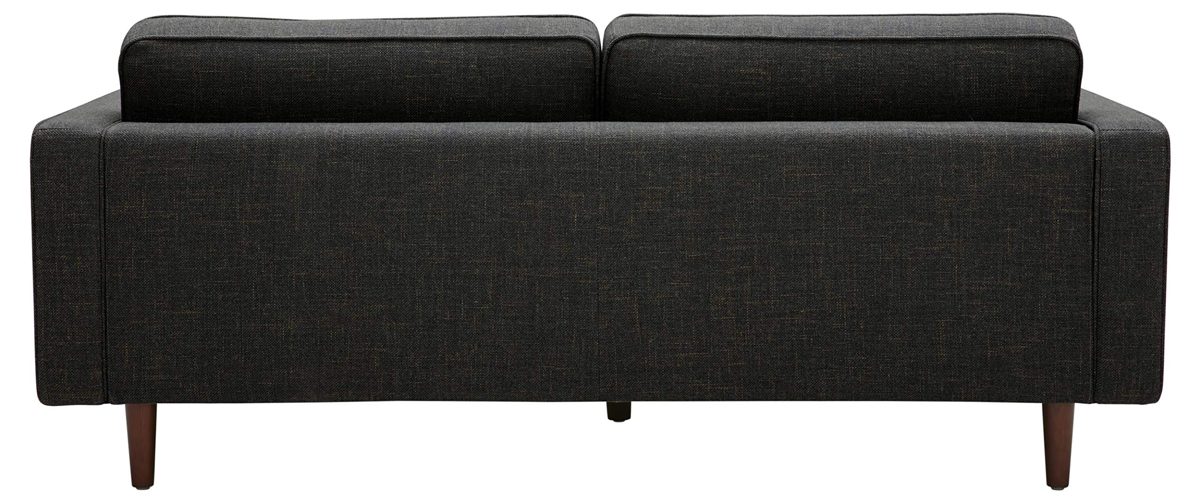 Amazon Brand – Rivet Aiden Mid-Century Sofa with Tapered Wood Legs, 74"W, Dark Grey