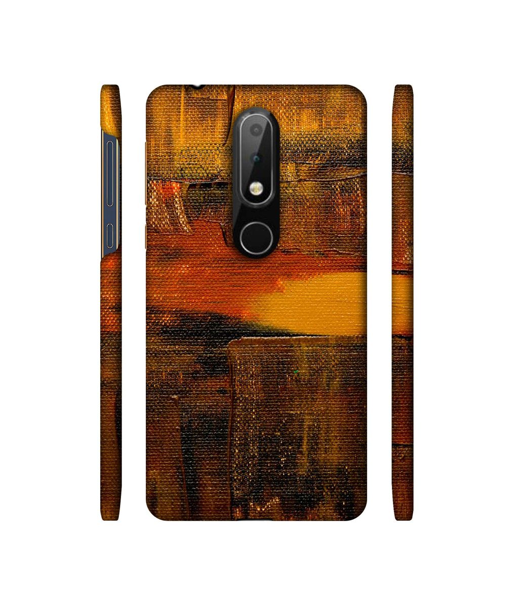 Amazon Brand - Solimo Designer Brown Shade Mashup 3D Printed Hard Back Case Mobile Cover for Nokia 6.1 Plus