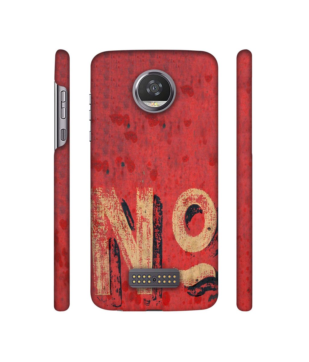 Amazon Brand - Solimo Designer No 3D Printed Hard Back Case Mobile Cover for Moto Z2 Play