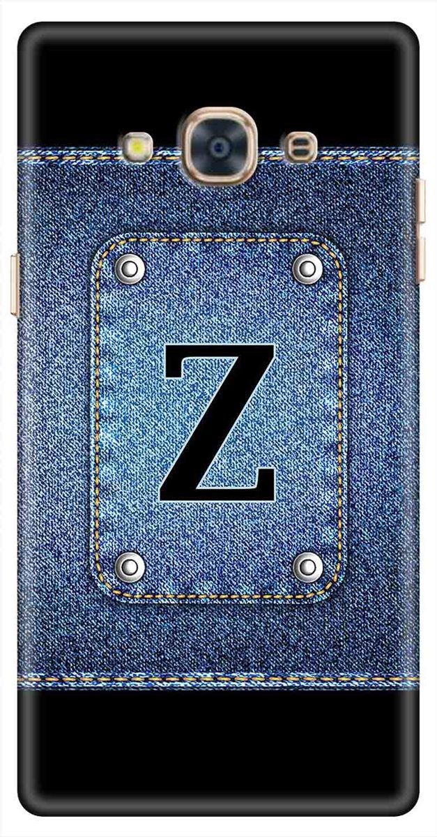 Amazon Brand - Solimo Designer Button Jeans Alphabet-Z 3D Printed Hard Back Case Mobile Cover for Samsung Galaxy J3 Pro