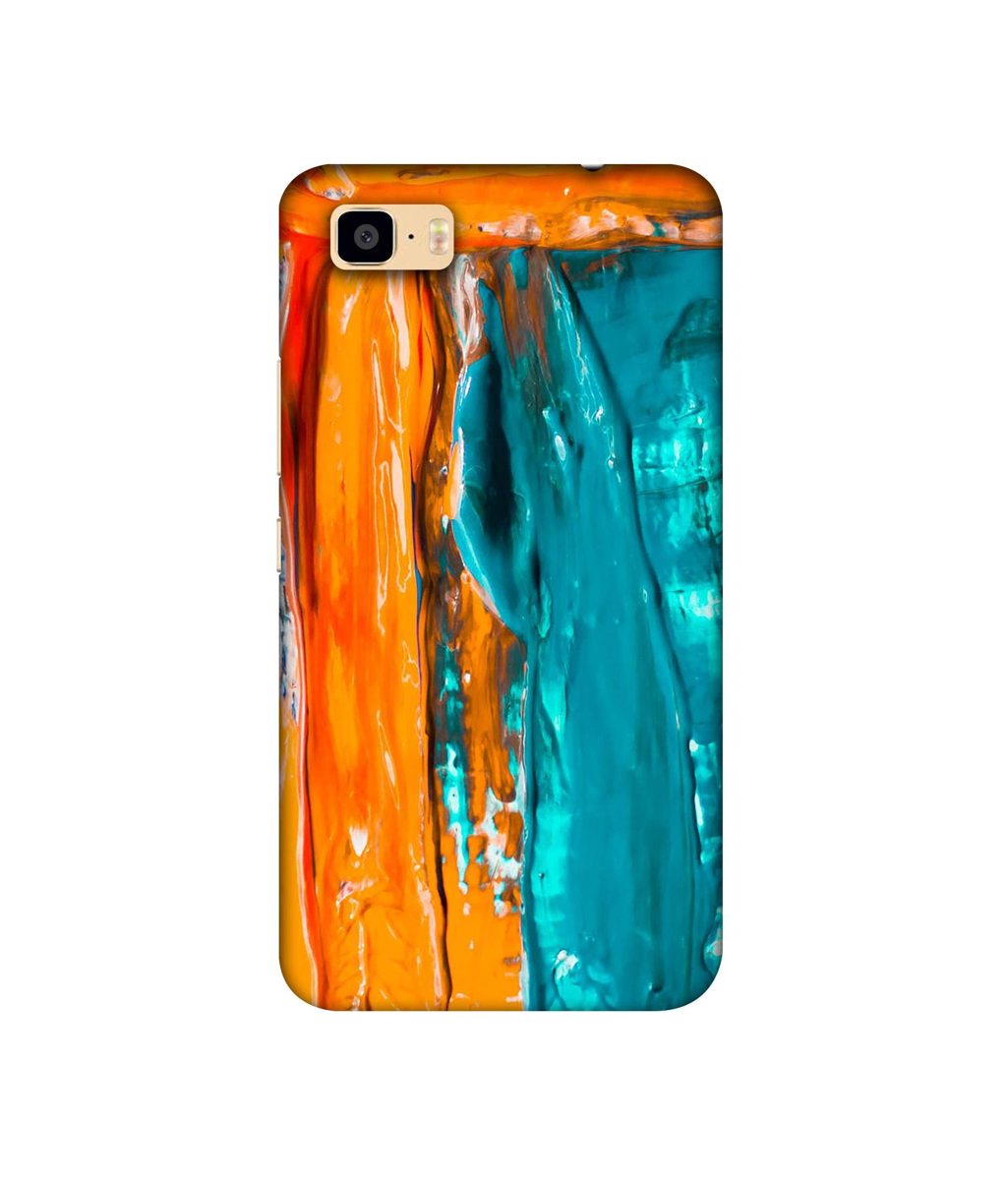 Amazon Brand - Solimo Designer Gold Yellow and Sky Blue Paint 3D Printed Hard Back Case Mobile Cover for Asus Zenfone 3S Max