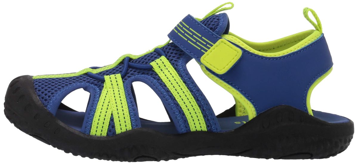 Amazon Essentials Boys' Aria Sandal, Navy, 3 Medium US Big Kid