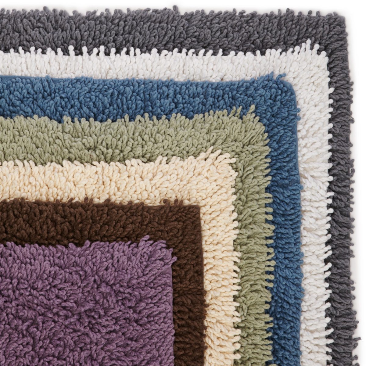 Pinzon by Amazon Cotton Luxury Loop Bath Rug, 53 x 86 cm - Dark Blue