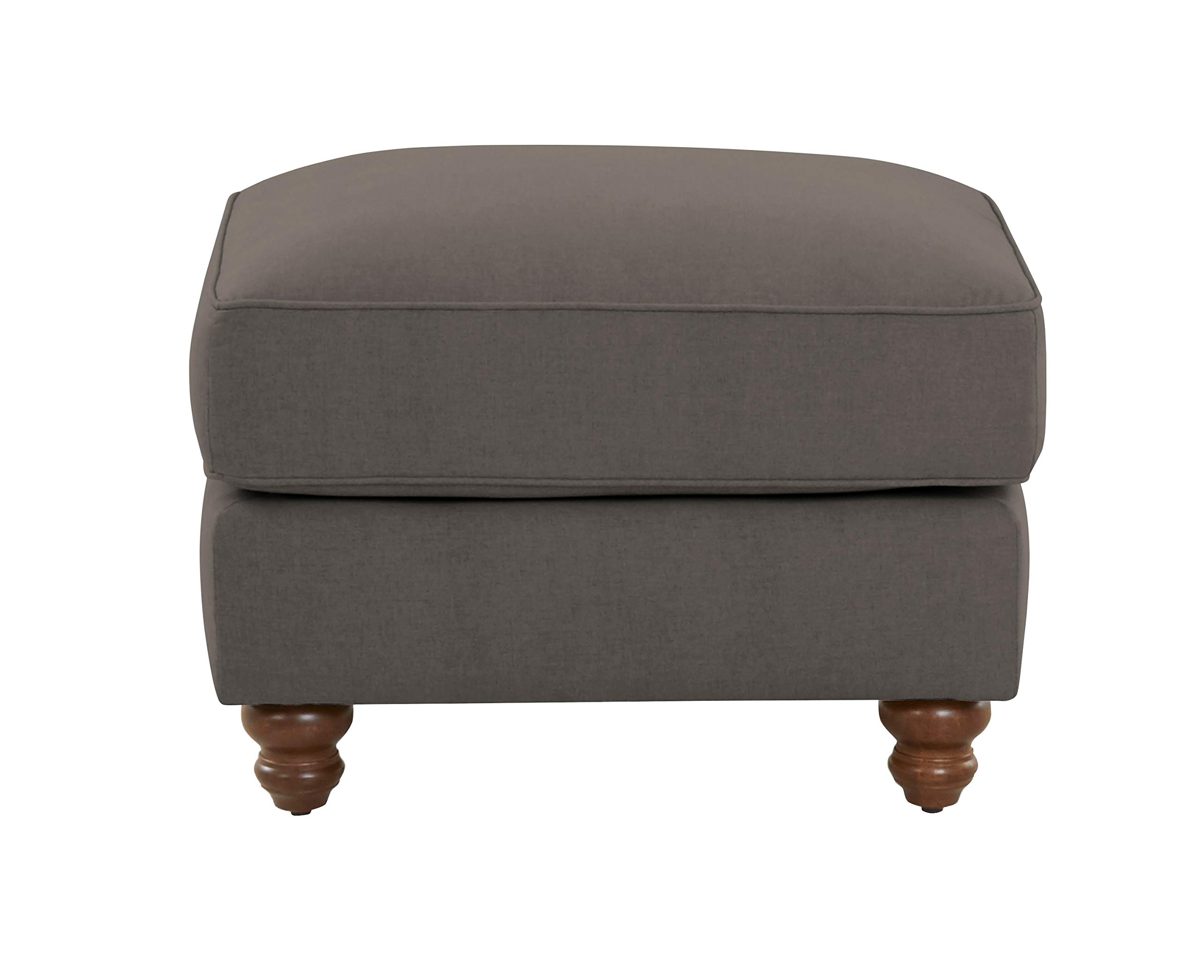Amazon Brand – Stone & Beam Charles Classic Oversized Upholstered Ottoman, 31"W, Stone