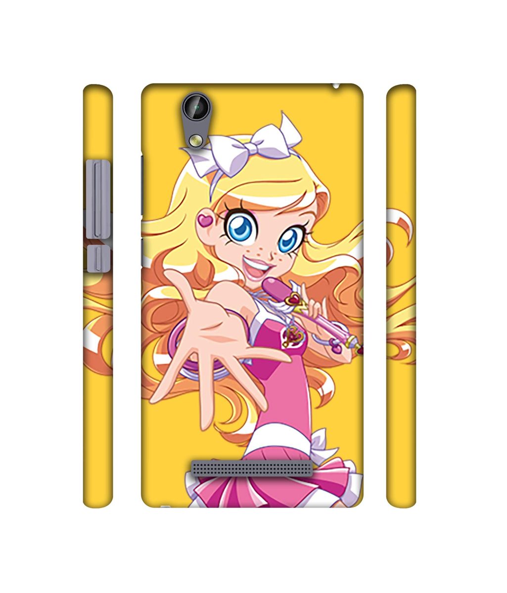 Amazon Brand - Solimo Designer Singing Girl Vector 3D Printed Hard Back Case Mobile Cover for Gionee F103