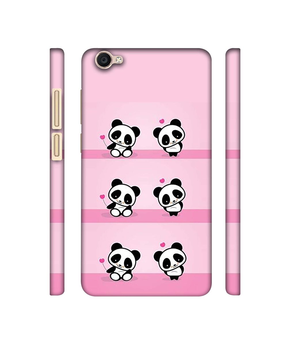 Amazon Brand - Solimo Designer Panda Pattern 3D Printed Hard Back Case Mobile Cover for Vivo Y55L
