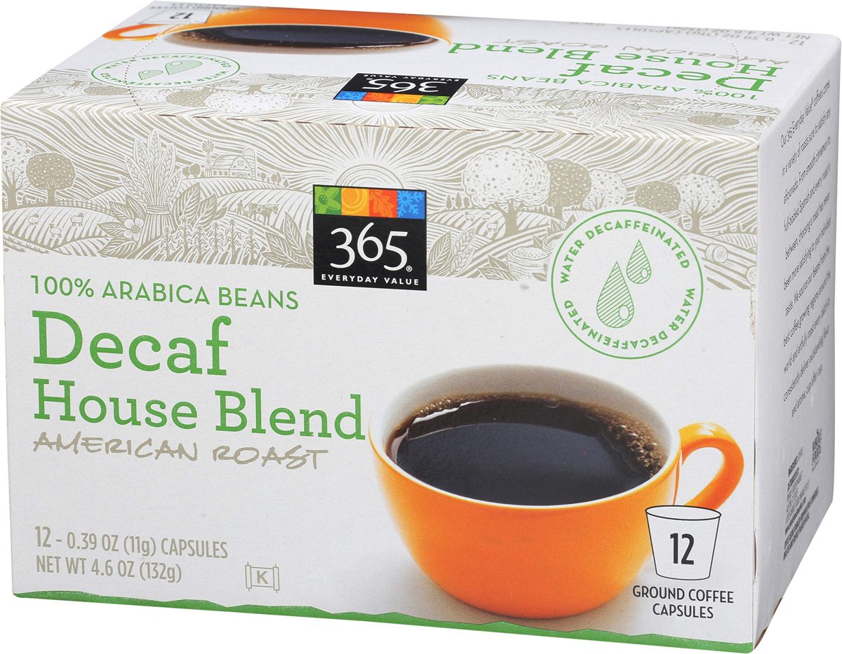 365 Everyday Value, Decaf House Blend Coffee Capsules, 12 ct
