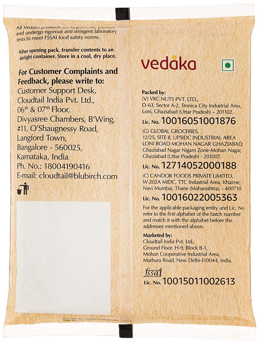 Amazon Brand - Vedaka Popular Whole Almonds, 1kg