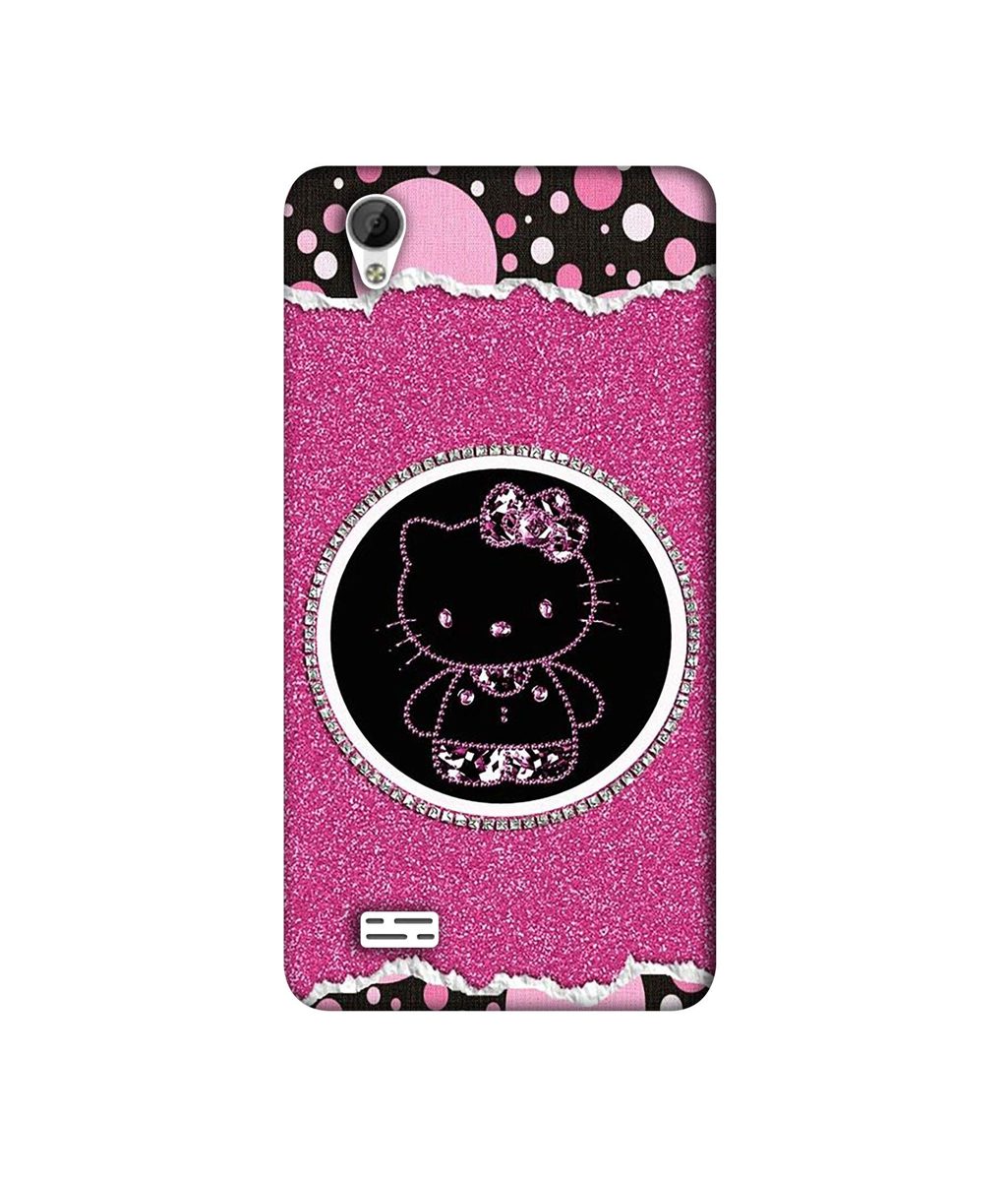Amazon Brand - Solimo Designer Kitty with Glitter 3D Printed Hard Back Case Mobile Cover for Vivo Y31