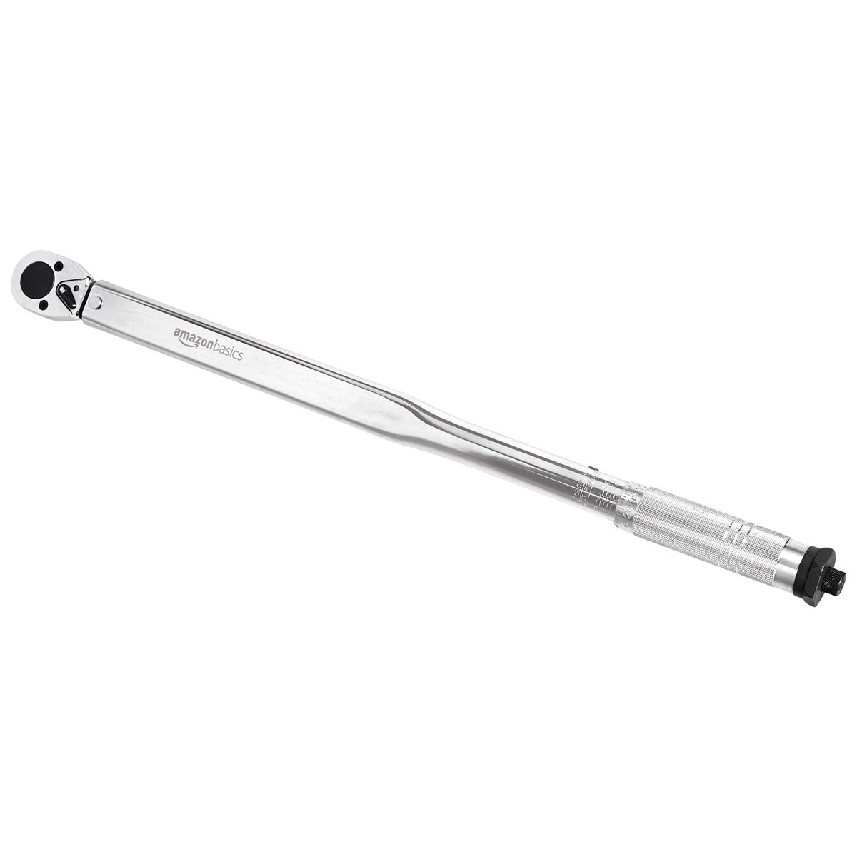 AmazonBasics 1/2-Inch Drive Click Heavy-Duty Torque Wrench - 25-250 ft.-lb, 33.9-338.9 Nm (Renewed)