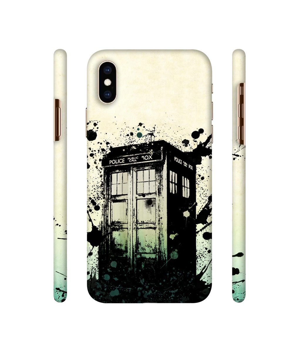 Amazon Brand - Solimo Designer Police Booth 3D Printed Hard Back Case Mobile Cover for Apple iPhone Xs Max