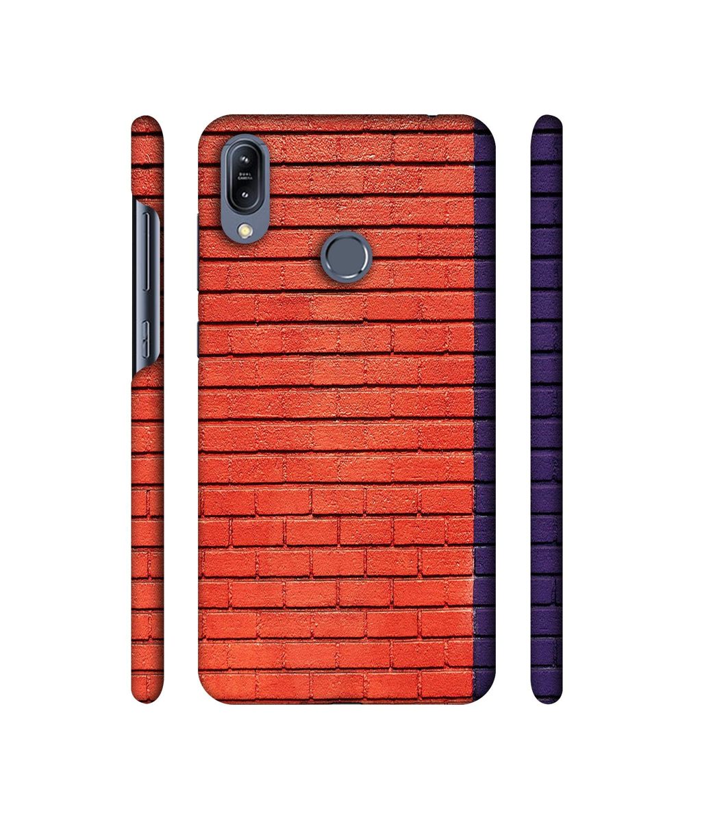 Amazon Brand - Solimo Designer Red and Purple Brick 3D Printed Hard Back Case Mobile Cover for Asus Zenfone Max (M2) ZB633KL