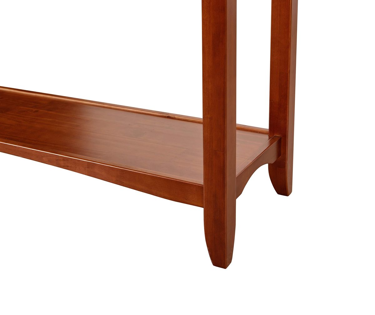 Amazon Brand – Ravenna Home Dora Classic Shelf Storage Wood Console EntryTable, 47.5"W, Dark Cherry