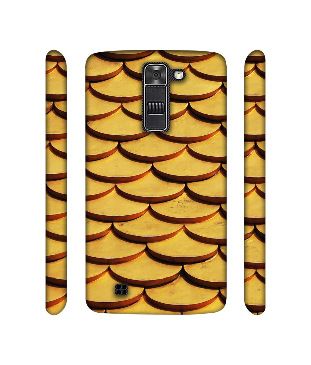 Amazon Brand - Solimo Designer Wooden Semi Circle Texture 3D Printed Hard Back Case Mobile Cover for LG K7