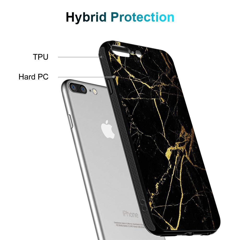 Amazon Brand - Solimo Designer Marble Printed Hard Back Case Mobile Cover for Apple iPhone 8 Plus / 7 Plus (D1166)