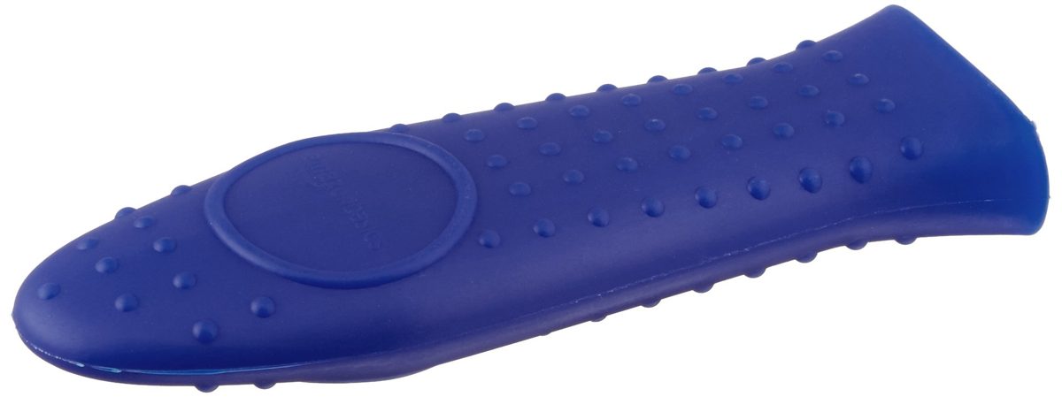 AmazonBasics Silicone Hot Skillet Handle Cover Holder, Blue
