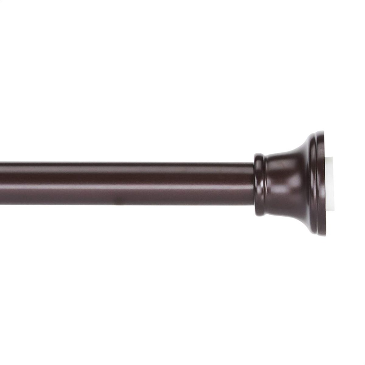 AmazonBasics Decorative Bell Tension Shower Curtain Rod, 36-62", Bronze