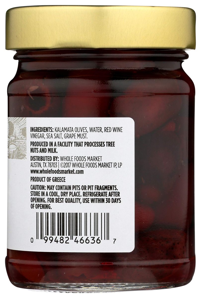 365 Everyday Value, Kalamata Olives, Pitted, 4.6 oz