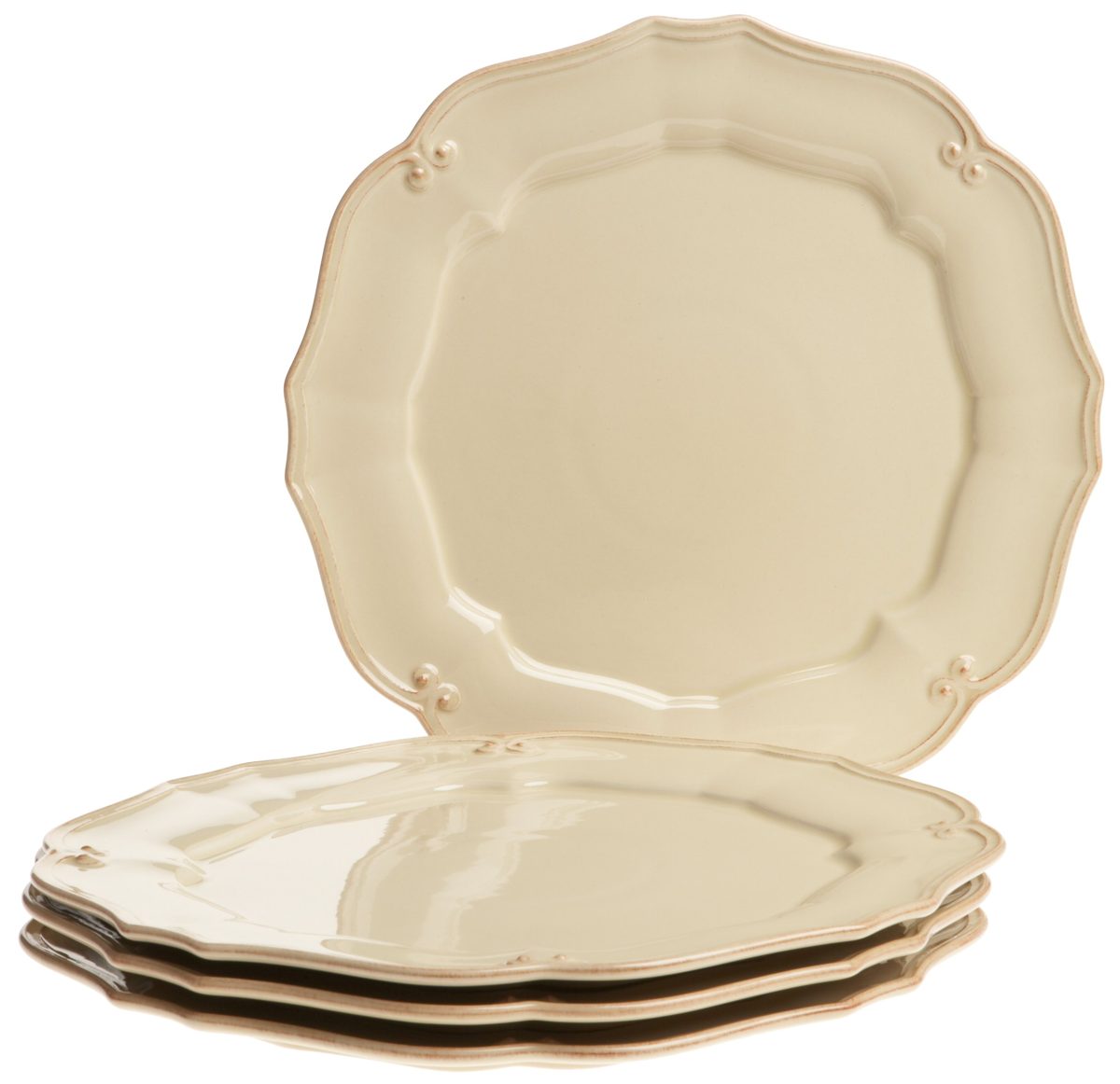 Pinzon Country Crafts Charger Plates, Set of 4, Saffron