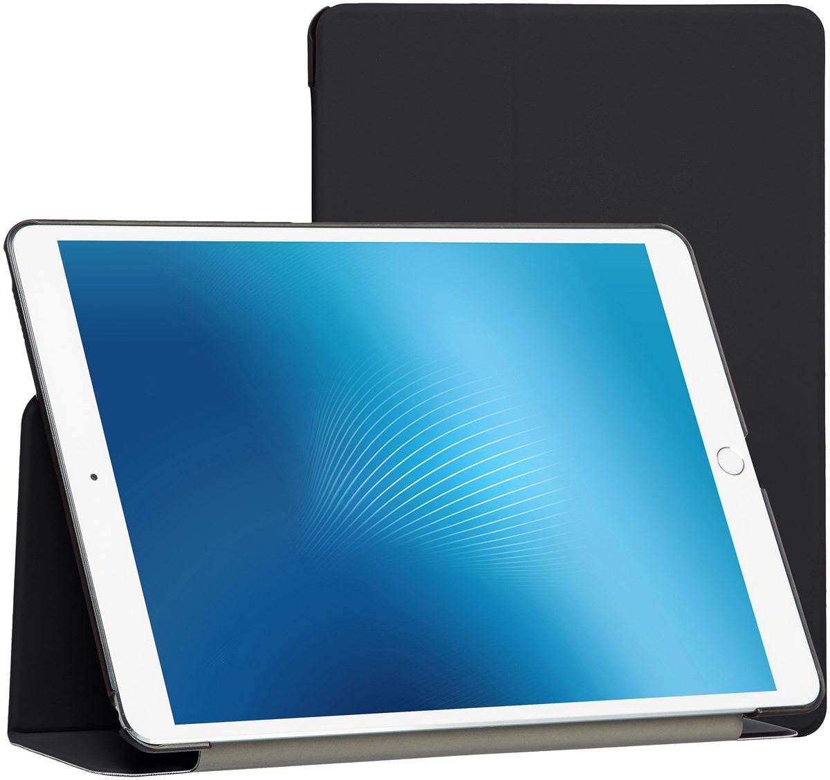 AmazonBasics iPad Pro 2017 Smart Case Auto Wake/Sleep Cover, Black, 10.5"