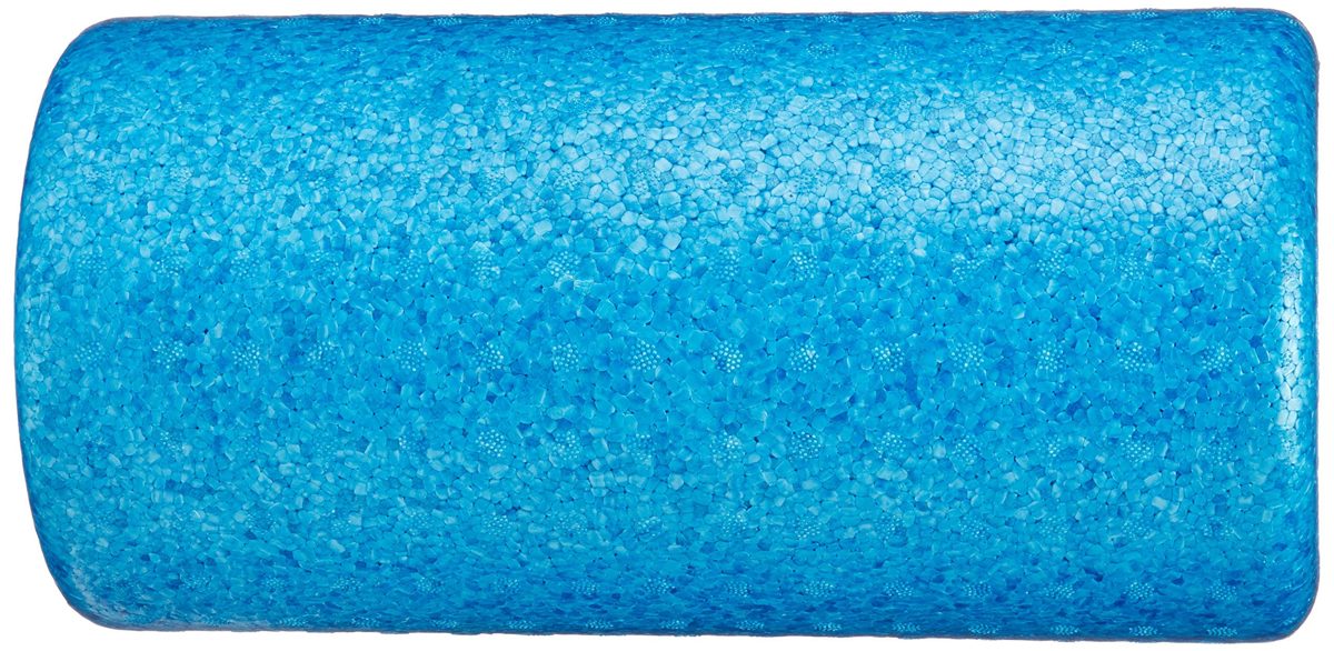 AmazonBasics High-Density Round Foam Roller | 12-inches, Blue (Renewed)