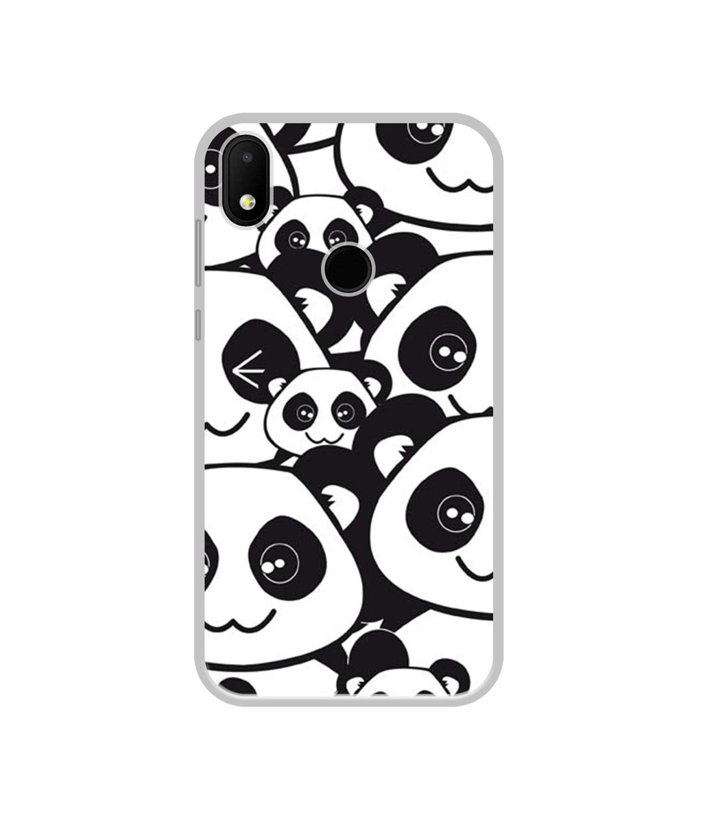 Amazon Brand - Solimo Designer Panda Texture UV Printed Soft Back Case Mobile Cover for Micromax Canvas 2 Plus (2018)