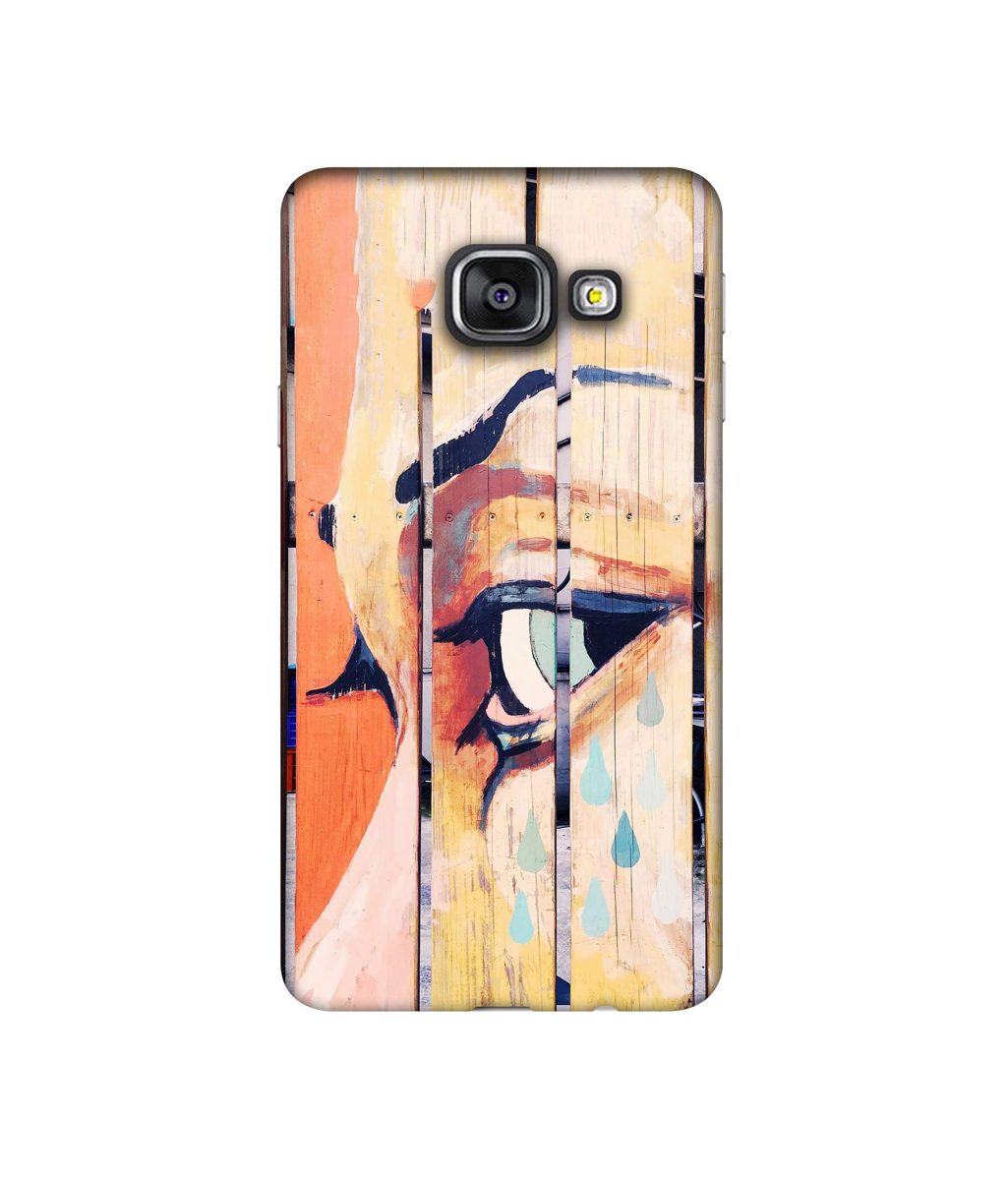 Amazon Brand - Solimo Designer Potrat On Wood 3D Printed Hard Back Case Mobile Cover for Samsung Galaxy A3 (2016)
