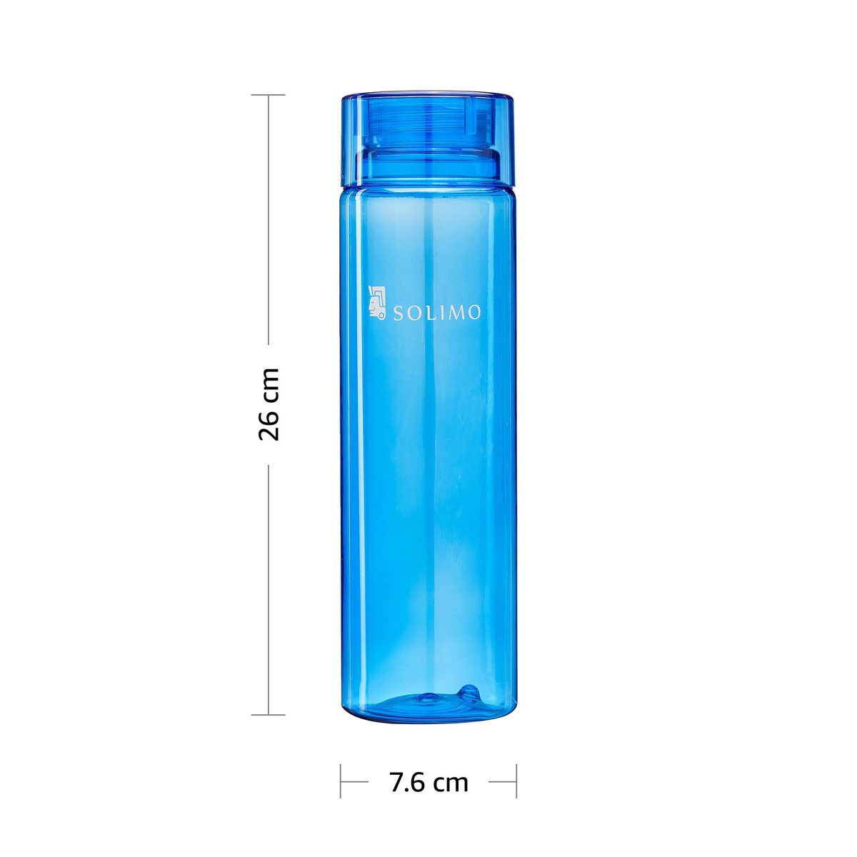 Amazon Brand - Solimo Water Bottle, 1000 ml, Set of 3, Blue