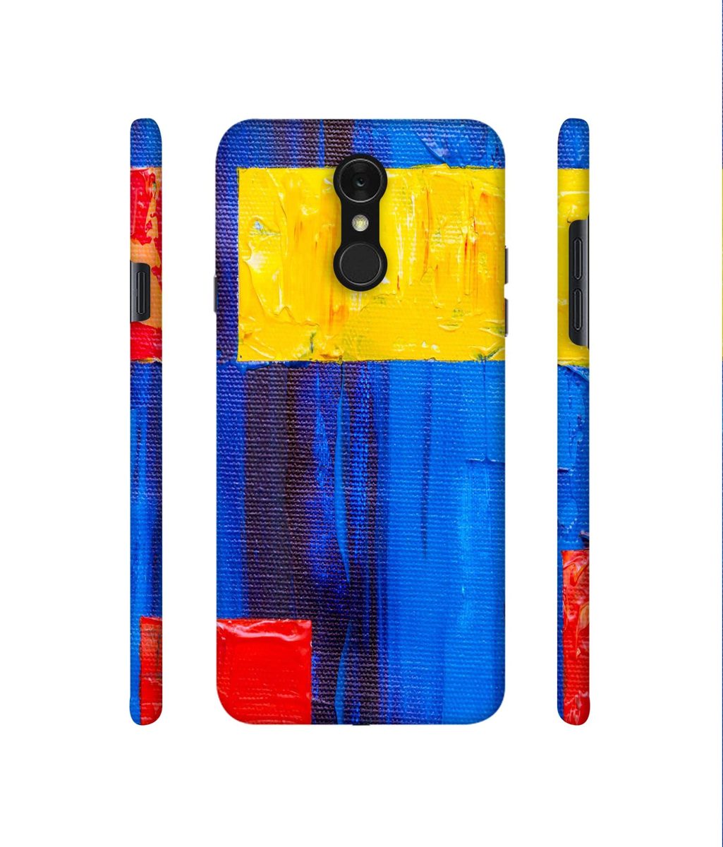 Amazon Brand - Solimo Designer Rectangle On Canvas 3D Printed Hard Back Case Mobile Cover for LG Q7