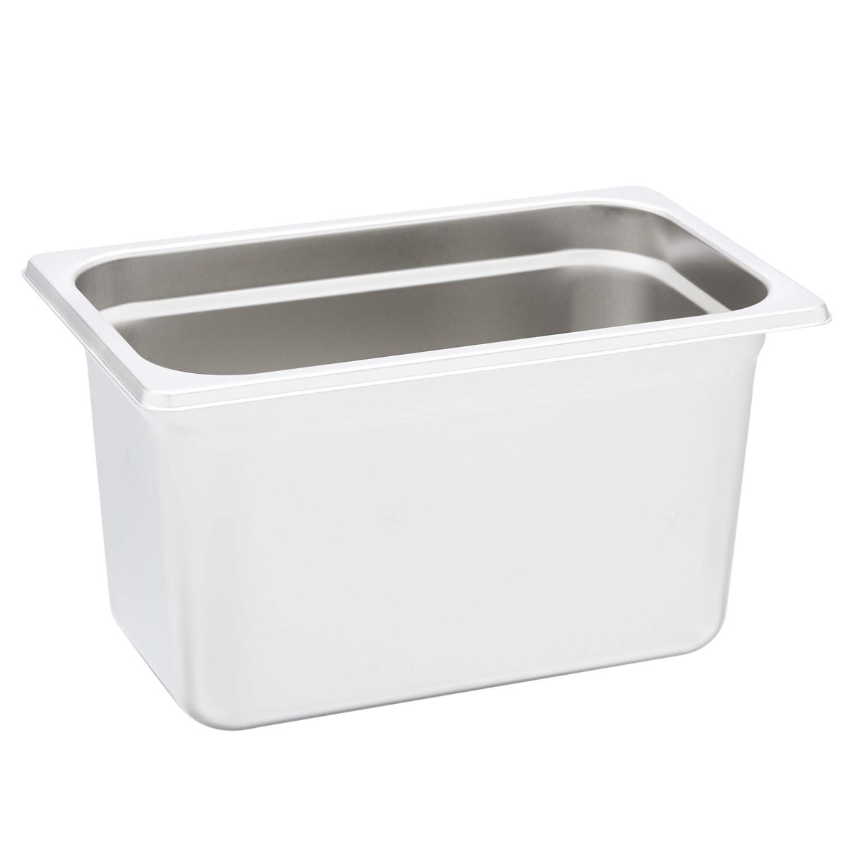 AmazonCommercial 1/4 Size x 6" Deep, Anti-Jam Stainless Steel Steam Table/Hotel Pan, 22 Gauge, Pack of 2