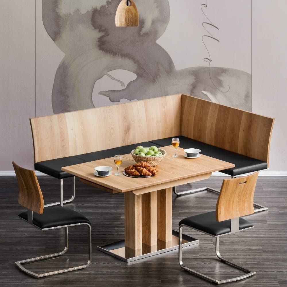 Alkove - Hayes - Modern Corner Bench with Padded Seat