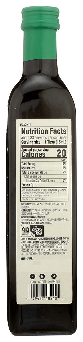 365 Everyday Value, Organic Balsamic Vinegar of Modena, 16.9 Fl Oz