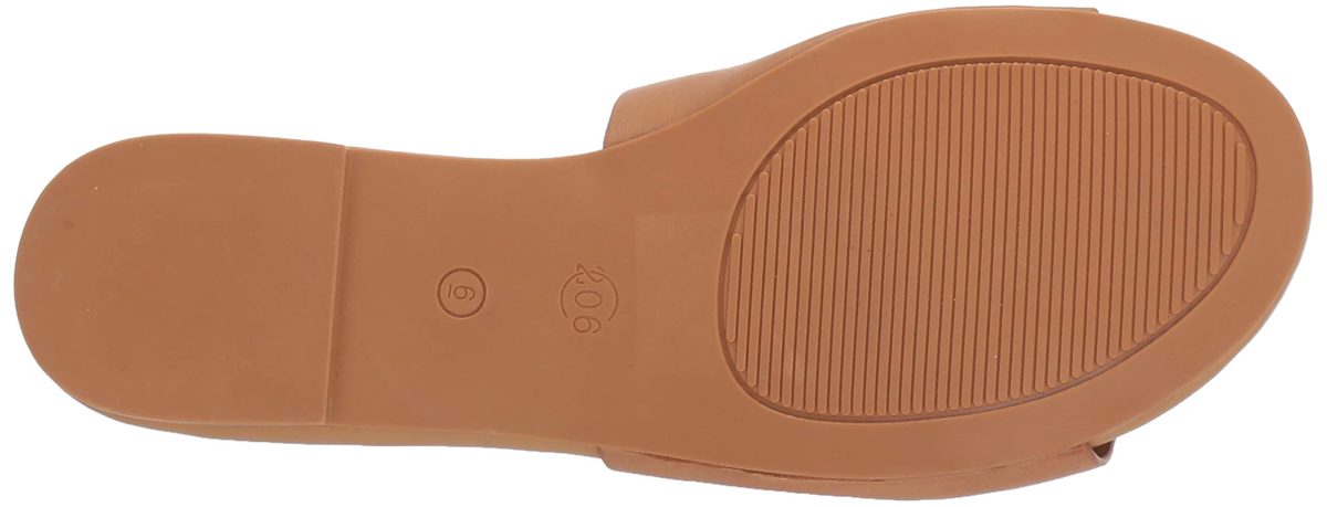 Amazon Brand - 206 Collective Women's Honn Leather Sandal, Natural, 8 B US