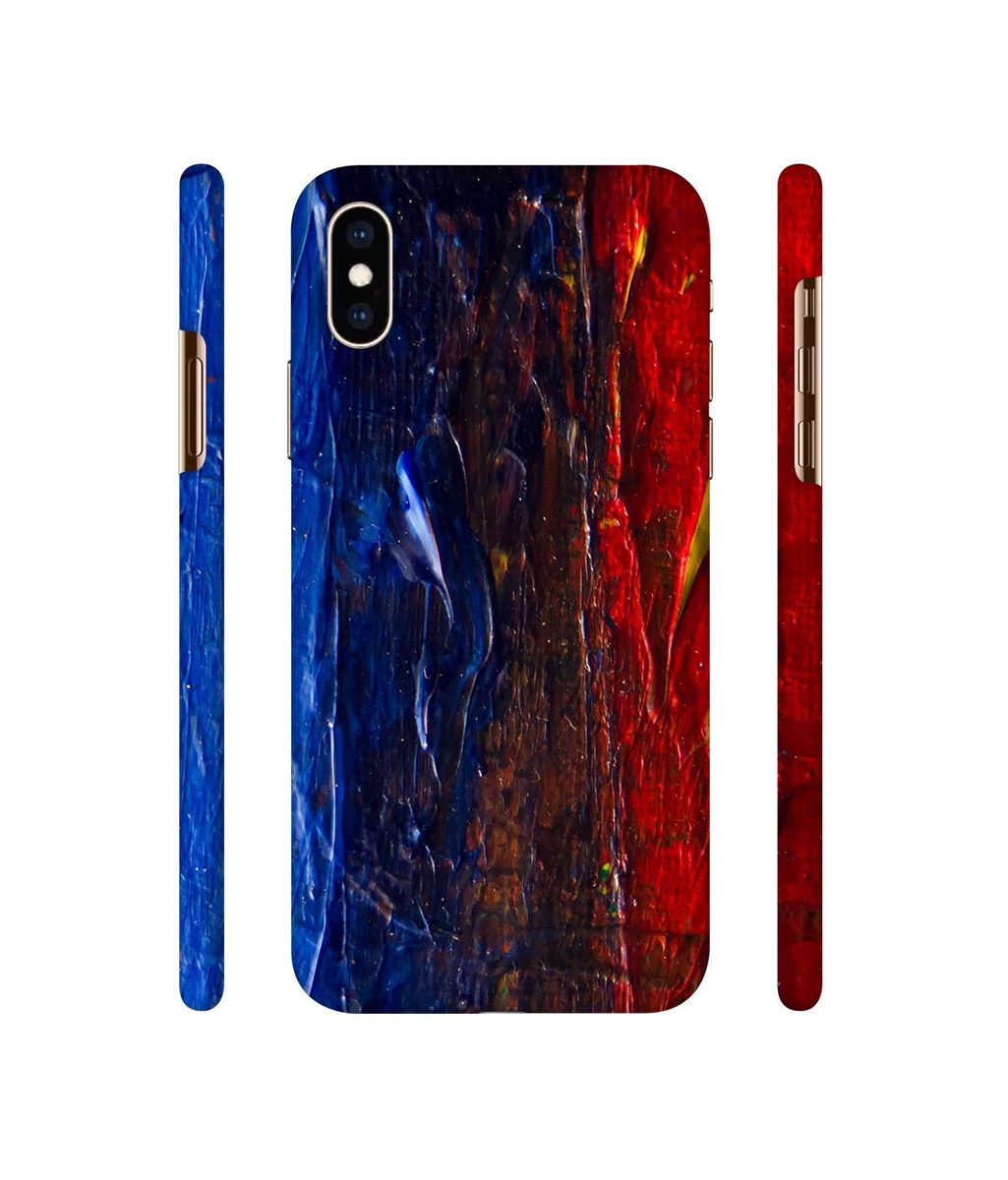 Amazon Brand - Solimo Designer Red Paint On Wall 3D Printed Hard Back Case Mobile Cover for Apple iPhone Xs Max