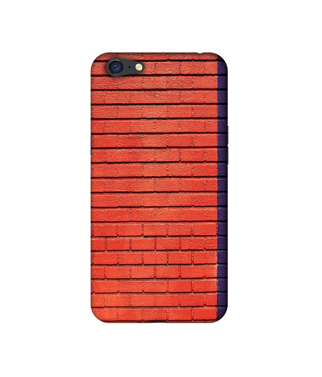 Amazon Brand - Solimo Designer Red and Purple Brick 3D Printed Hard Back Case Mobile Cover for Oppo A71