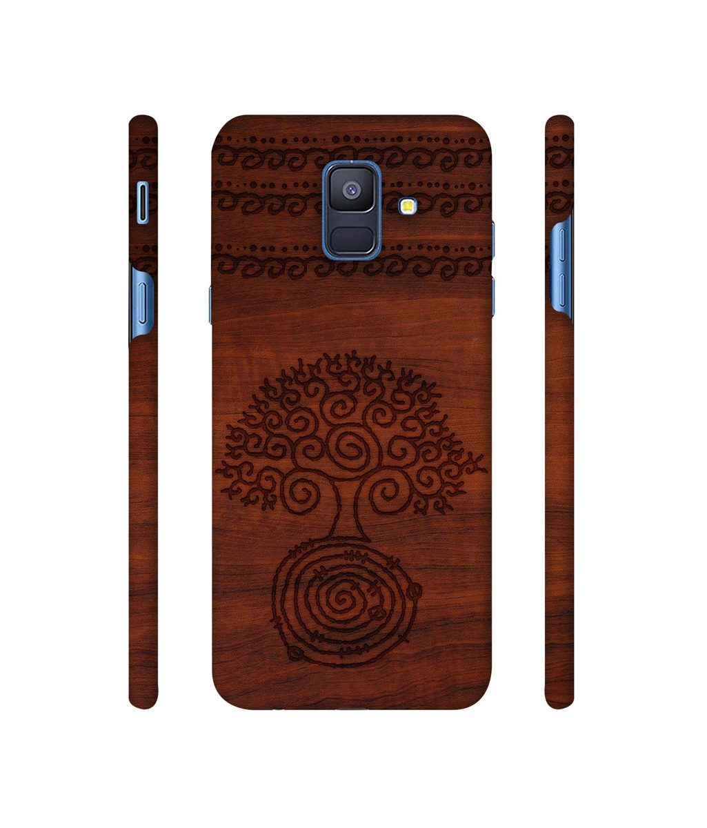 Amazon Brand - Solimo Designer Engraved Patten 3D Printed Hard Back Case Mobile Cover for Samsung Galaxy A6