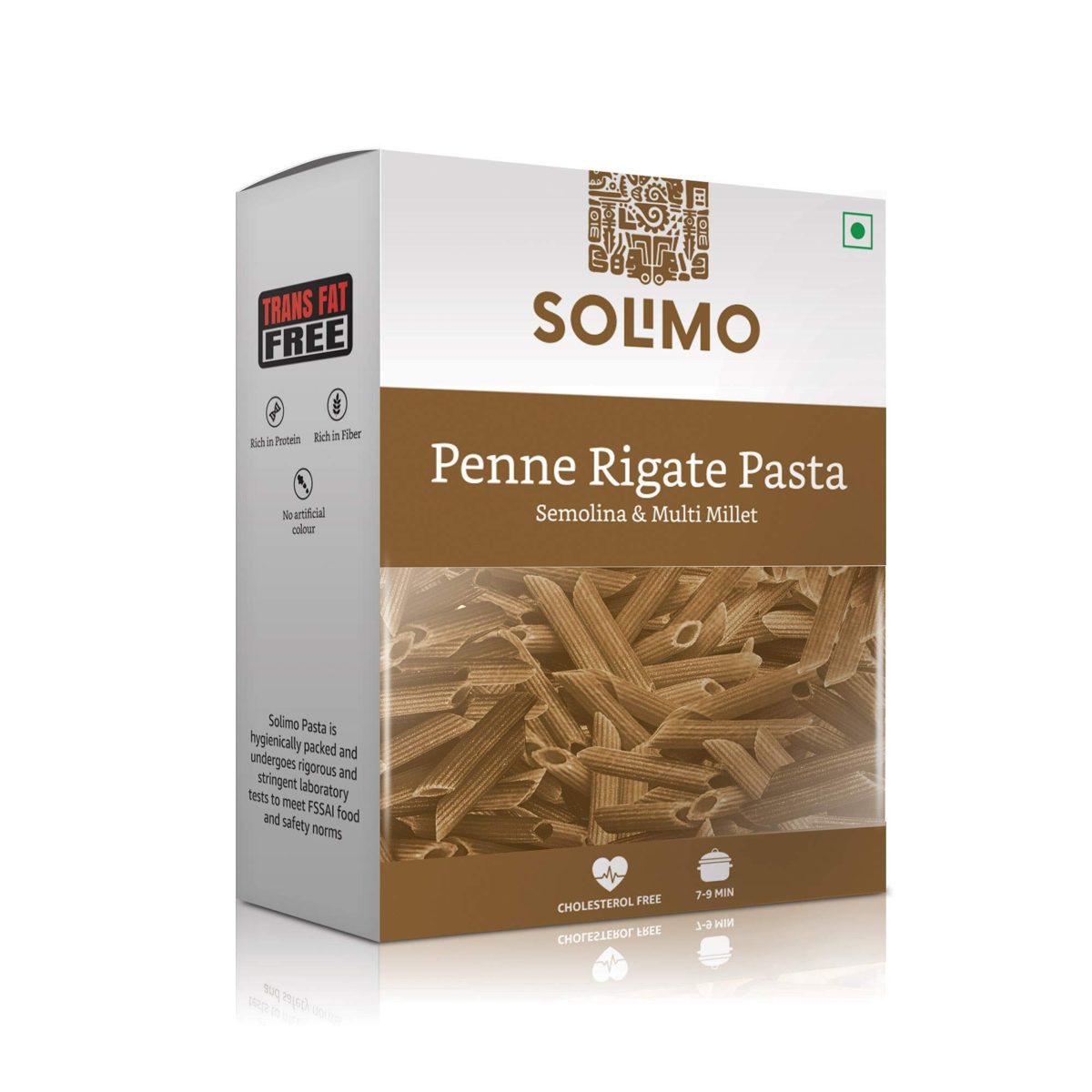 Amazon Brand - Solimo Semolina & Multi-millet Penne Pasta, 500g