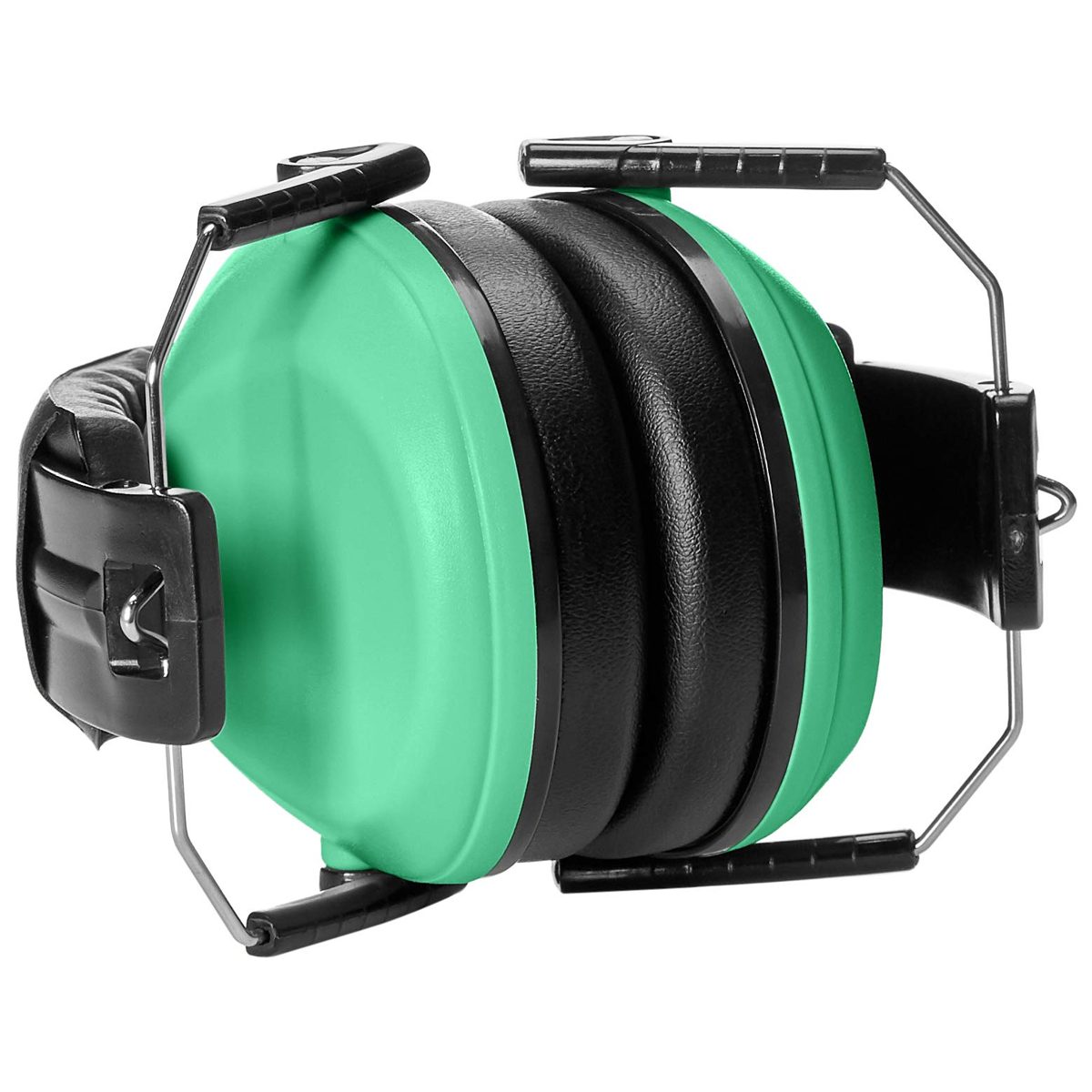 AmazonBasics Kids Ear Protection Safety Earmuffs, Green