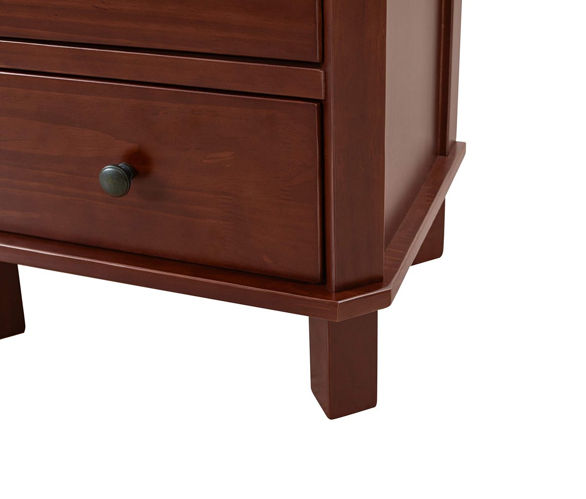 Amazon Brand – Ravenna Home Naomi 3-Drawer Storage Side End Table Nightstand, 17.7"W, Grey