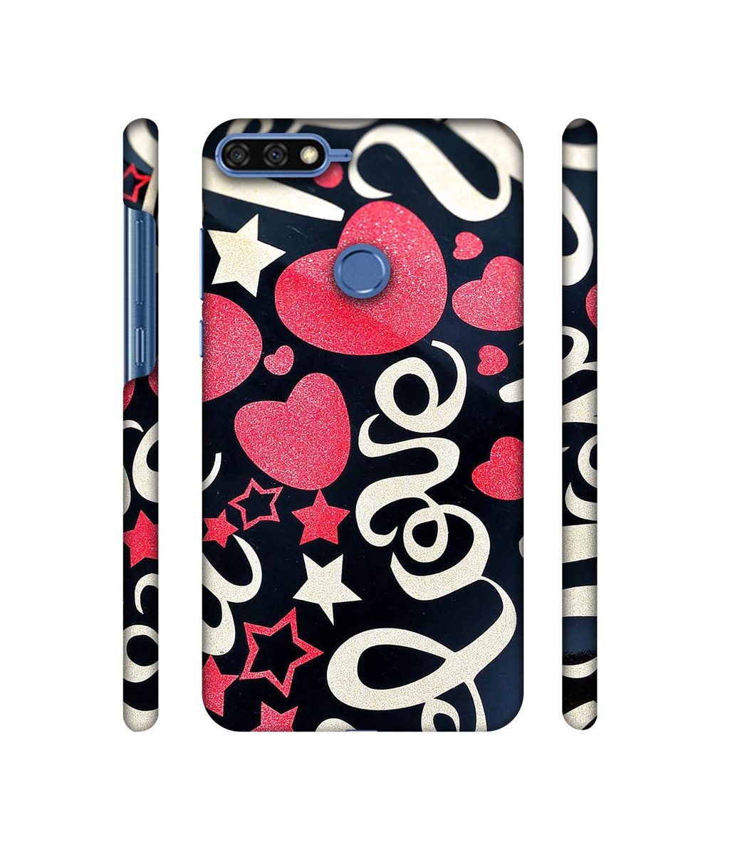 Amazon Brand - Solimo Designer Love You 3D Printed Hard Back Case Mobile Cover for Huawei Honor 7A