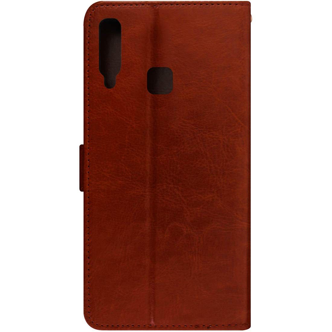 Amazon Brand - Solimo Flip Leather Mobile Cover (Soft & Flexible Back case) for Vivo Y17 (Brown)
