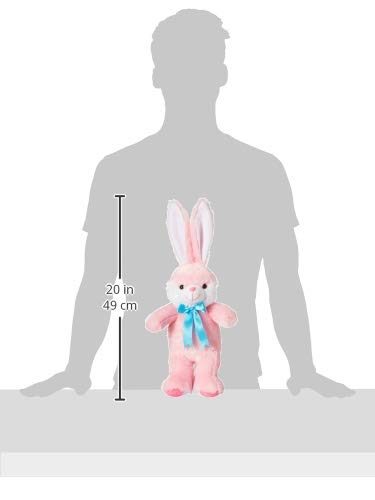 Amazon Brand- Jam & Honey Long Ears Rabbit-pink-30cm