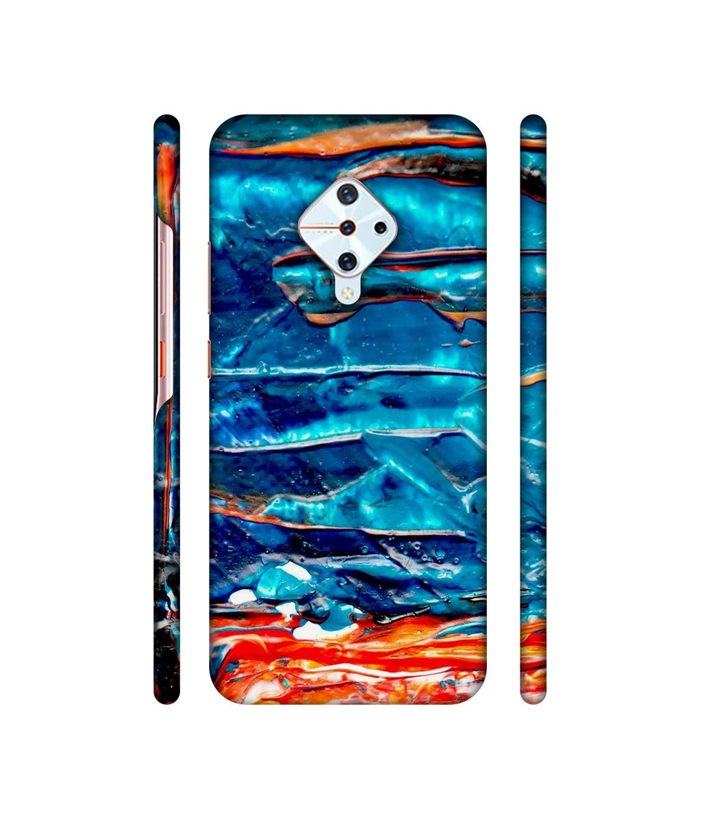 Amazon Brand - Solimo Designer Blue Oil Color 3D Printed Hard Back Case Mobile Cover for Vivo S1 Pro